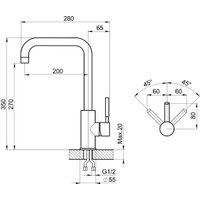 Смеситель Granula ST-4033 (турмалин)