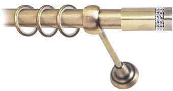 Карниз для штор Lm Decor Имидж (антик, гладкая, 1.8м 25мм, 1 ряд)