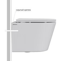 Унитаз подвесной Berges Wasserhaus VITA c сиденьем Slim SO (микролифт)