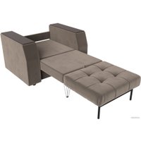 Кресло-кровать Лига диванов Атлантида 113839 (велюр коричневый)