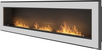 Биокамин SimpleFire Frame 1800 (нержавеющая сталь, со стеклом)