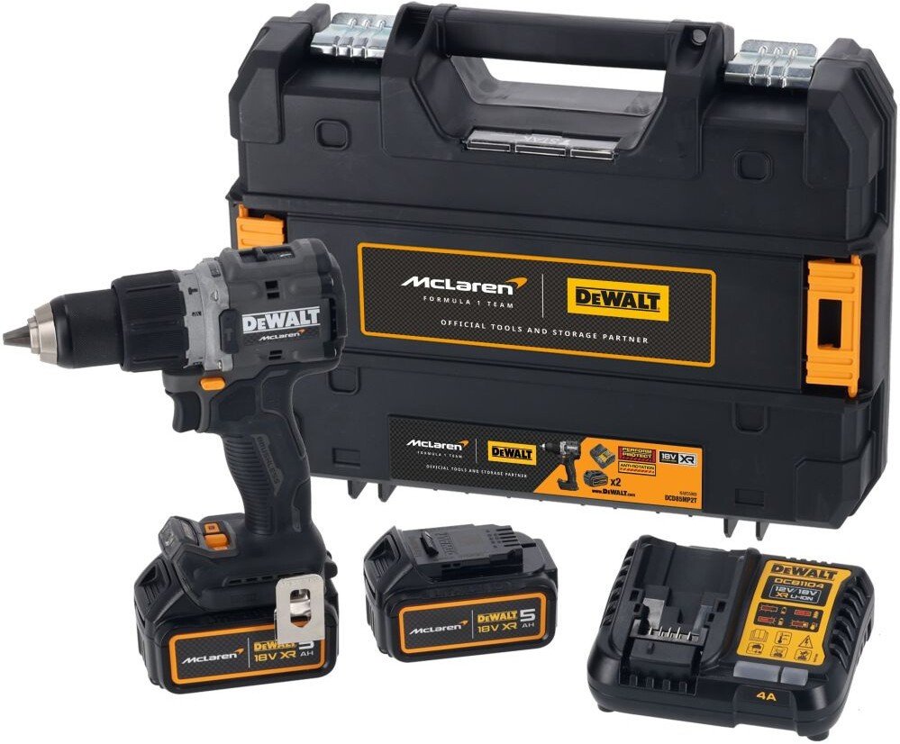 Ударная дрель-шуруповерт DeWalt DCD85MP2T (с 2-мя АКБ, кейс)