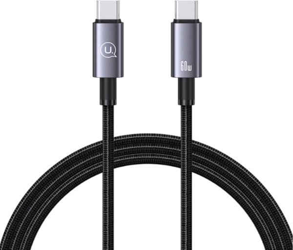 Кабель Usams US-SJ661 USB Type-C - USB Type-C (1.2 м, черный)