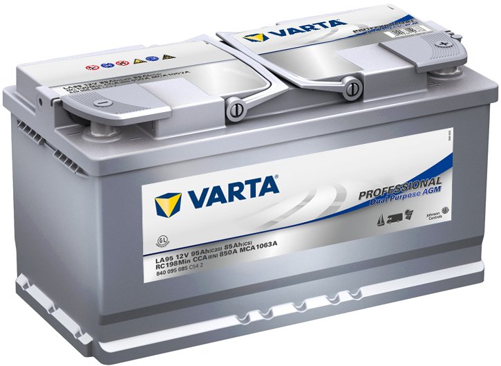 

Автомобильный аккумулятор Varta Professional Dual Purpose AGM 840 095 085 (95 А·ч)