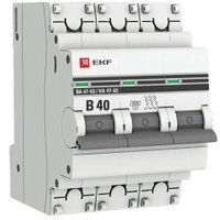 Выключатель автоматический EKF PROxima ВА 47-63 3P 40А (B) 6kA