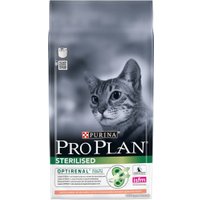 Сухой корм для кошек Pro Plan Sterilised Adult Optirenal с лососем 10 кг