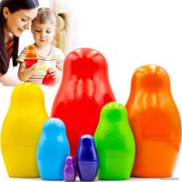 Развивающая игра Брестская Фабрика Сувениров Матрешка Радуга для изучения цветов (набор 7 шт)