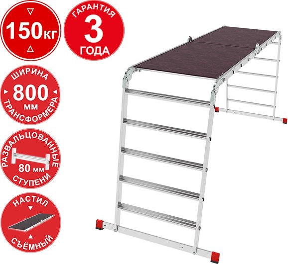 

Лестница-трансформер Новая высота NV3336 3336405 (4x5 ступеней)