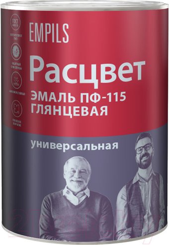 Эмаль Расцвет ПФ-115 Глянцевый (салатовый, 0.9 кг)