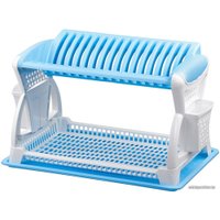 Сушилка для посуды Эльфпласт EP065 (белый/голубой)