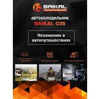 Компрессорный автохолодильник BAIKAL С25 25л (серый)