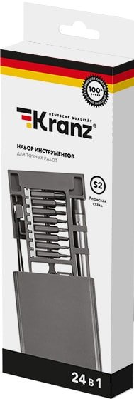 

Набор отверток прецизионных Kranz KR-12-4754 (24 предмета)