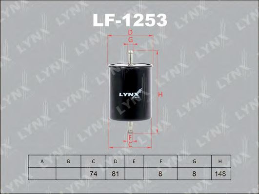 

Топливный фильтр LynxAuto LF1253