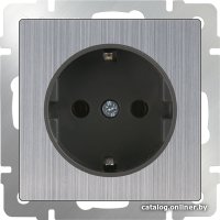 Розетка Werkel WL02-SKG-01-IP20 (глянцевый никель)