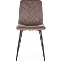 Стул Signal Daren Velvet Bluvel 38 (капучино/черный)