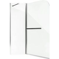 Стеклянная шторка для ванны Saniteco SN-21-140 140x120 (прозрачное стекло)