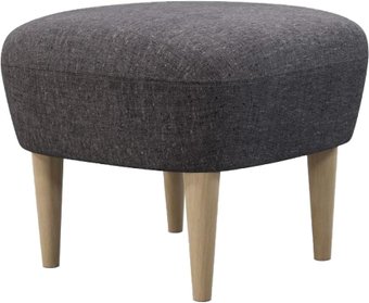 Tom Dixon Wingback Ottoman NA Fabric B (темно-серый/коричневый)