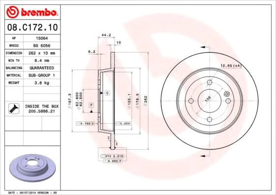 

Brembo 08C17210