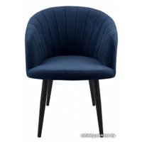 Стул Гальваник Камино-гранде (эмаль черный муар/Catania Dark Blue)