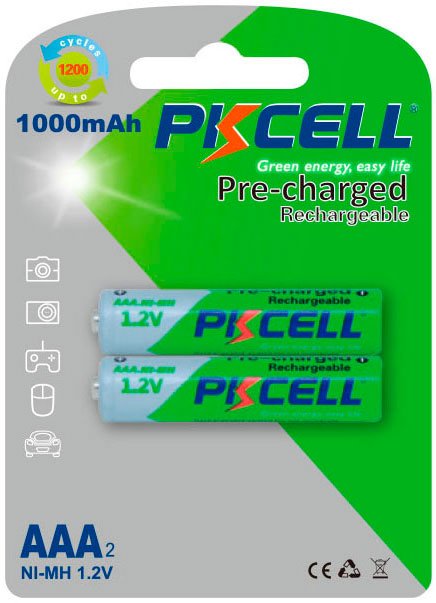 

Аккумулятор PKCELL NI-MH RTU AAA1000-2B