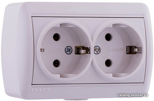 Розетка Lezard Nata 710-0200-127 (белый)