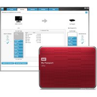 Внешний накопитель WD My Passport Ultra 1TB Red (WDBZFP0010BRD)