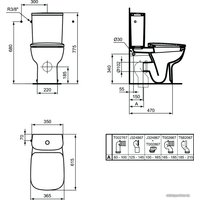 Унитаз напольный Ideal Standard Esedra T282001 (без бачка, без сиденья)