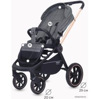 Универсальная коляска Rant MOWbaby Zoom PU (2 в 1, gold grey)
