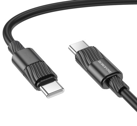 

Кабель Borofone BX106 USB Type-C - USB Type-C (1 м, черный)