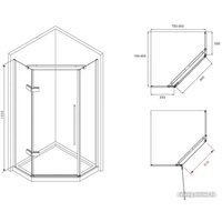 Душевой уголок Abber Ewiges Wasser AG05080M