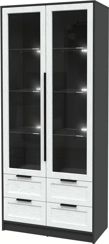 

Шкаф-витрина Интерлиния Концепт Тренд КТ-ШВ2 с подсветкой (антрацит/дуб полярный)