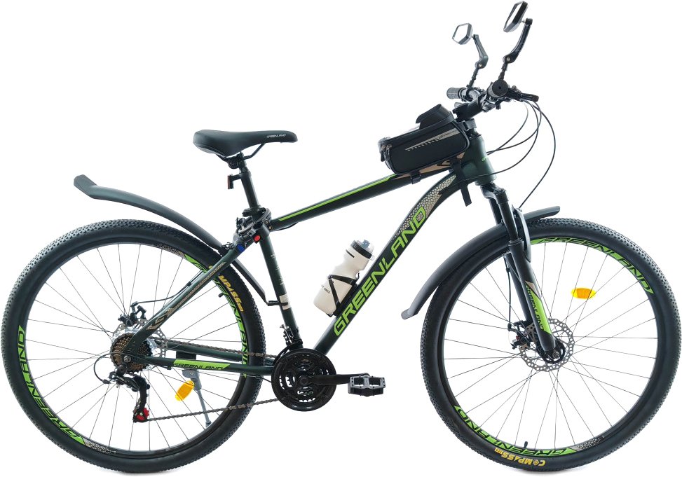 

Велосипед Greenland Scorpion 27.5 р.19 2025 (темно-зеленый/зеленый)