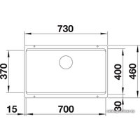 Кухонная мойка Blanco Etagon 700-U (антрацит)