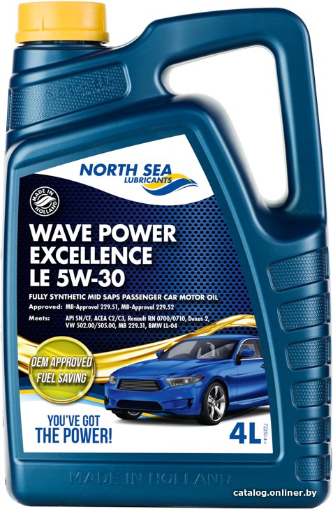 Моторное масло North Sea Lubricants Wave power excellence 5W-30 4л