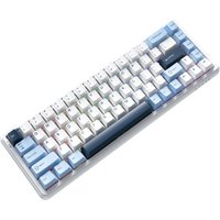 Клавиатура Ajazz AK680 Max (белый/голубой/темно-синий)