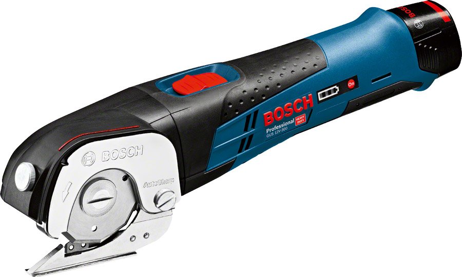 

Листовые электрические ножницы Bosch GUS 12V-300 Professional 06019B2904 (с 2-мя АКБ, кейс)