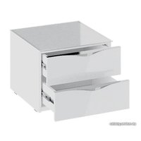 Тумба Трия Глосс ТД-319.03.01 (белый глянец-стекло)