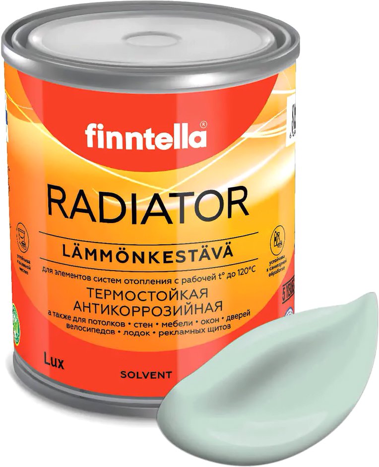 

Краска Finntella Radiator Paistaa F-19-1-1-FL038 0.9 л (бледно-бирюзовый)