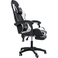 Игровое (геймерское) кресло Calviano 1584 (PU, черный/белый)