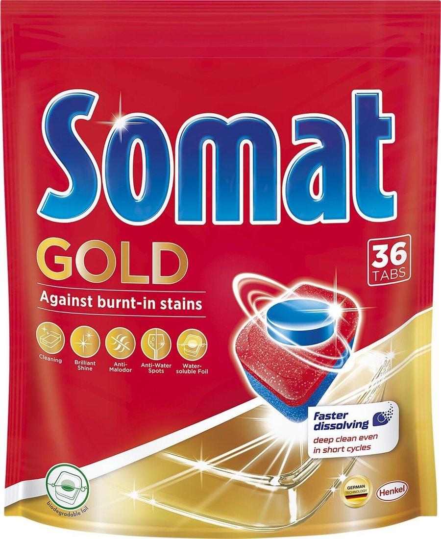 

Таблетки для посудомоечной машины Somat Gold 36 шт