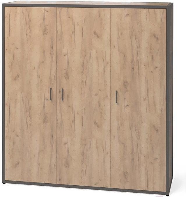 

Шкаф распашной Millwood Neo Loft ML-6/L (дуб табачный craft/металл черный)