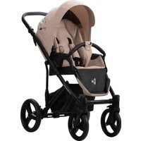 Универсальная коляска BEBETTO Magnum Light SE 2в1 (08, светло-бежевый/черная рама)