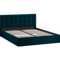 Кровать Трия Эмма с ПМ 160x200 (велюр Confetti Izumrud)