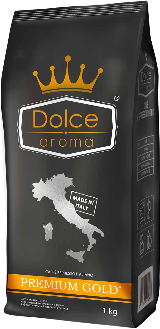 

Кофе Dolce aroma Premium Gold зерновой 1 кг