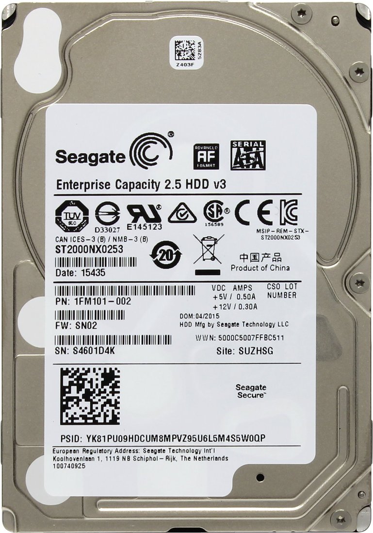 

Жесткий диск Seagate Constellation.2 2TB [ST2000NX0253]