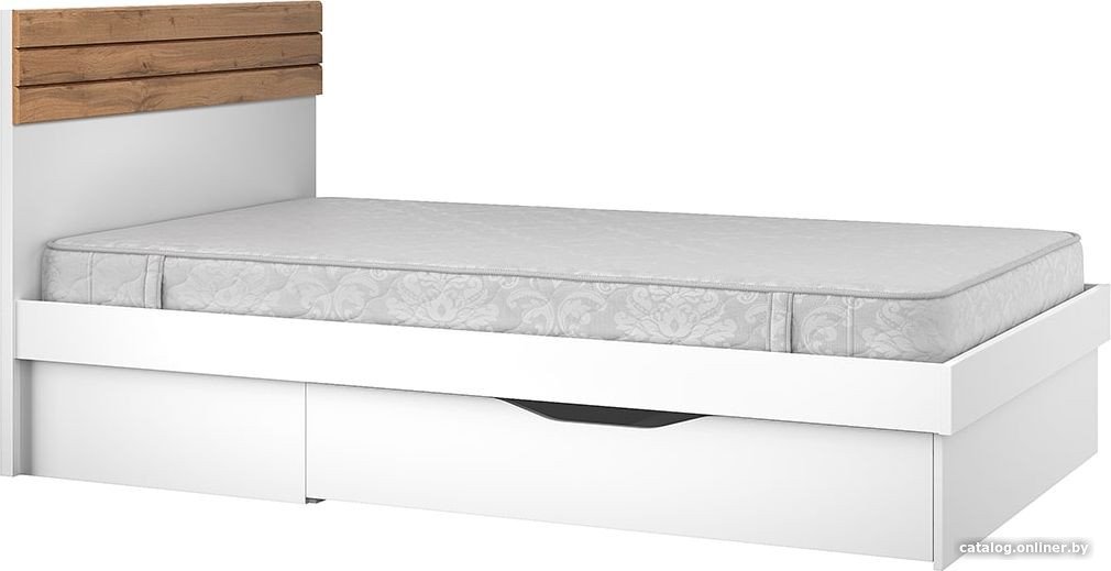 Кровать Anrex Taurus 120S 120x200 (дуб вотан/белый)