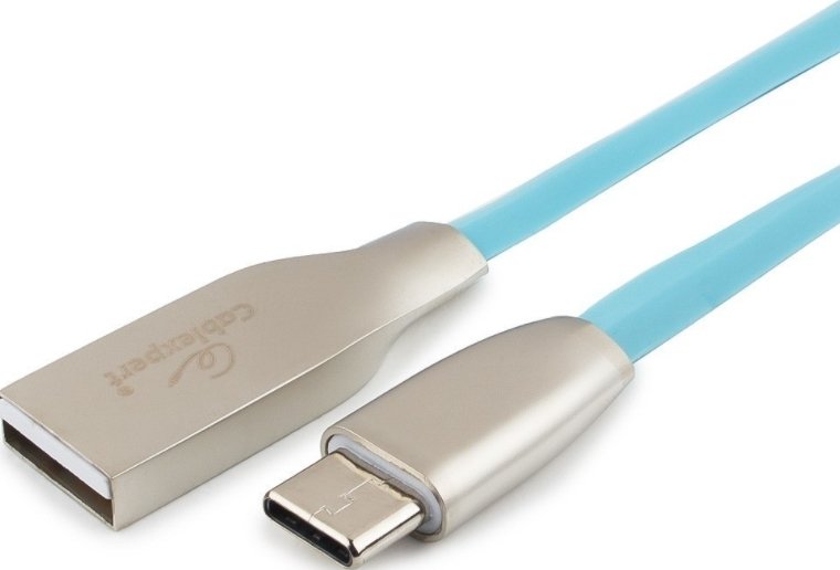 

Кабель Cablexpert USB Type-A - USB Type-C CC-G-USBC01Bl-1M (1 м, синий)