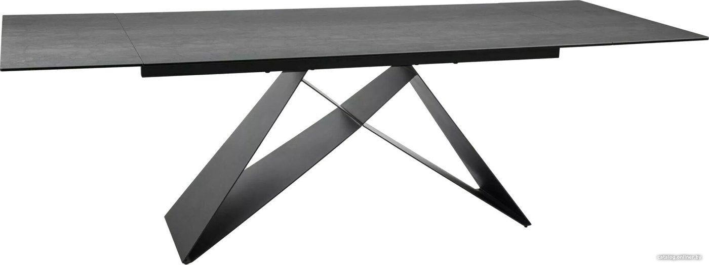 Кухонный стол Signal Westin ceramic WESTINJSZC160 (светло-серый/черный матовый)
