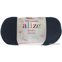 Пряжа для вязания Alize Baby Wool 58 (175 м, темно-синий, 10 мотков)