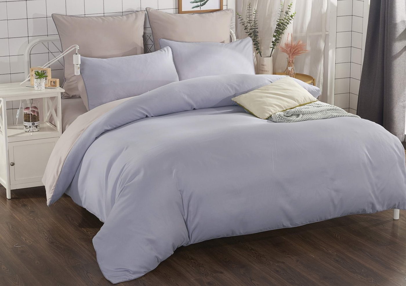 

Постельное белье Sofi De MarkO Элегант Евро 4н Евро-502Э (серый)